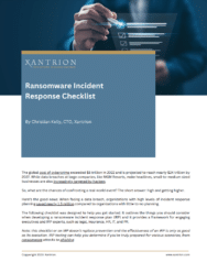 Ransomware Incident Response Checklist